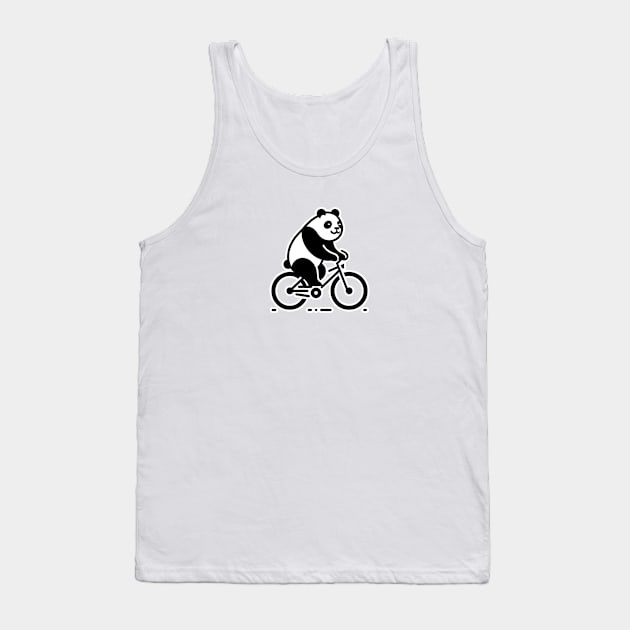 Bike Like A Panda Tank Top by deanisadea21